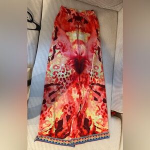 Colorful Wide Leg Women's Pants